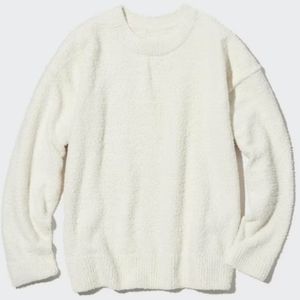 Uniqlo Marshmellow Sherpa Long Pants and Sweater Matching Cozy Set